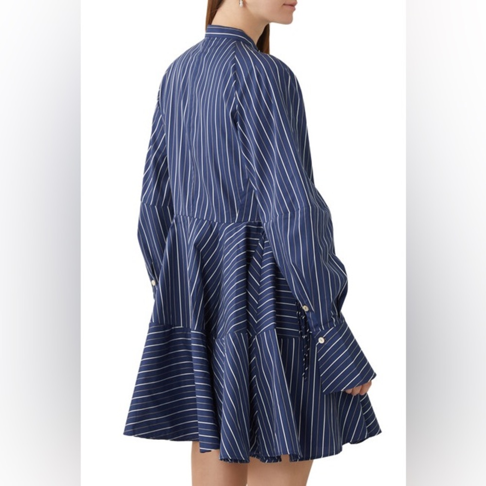 Osman Amelia Stripe Shirt Dress Collared